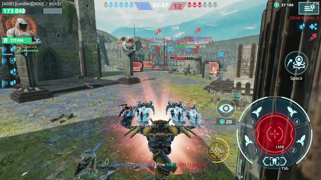 War Robots MK2 lvl 5 Bagliore MK2 lvl 1 Piercers