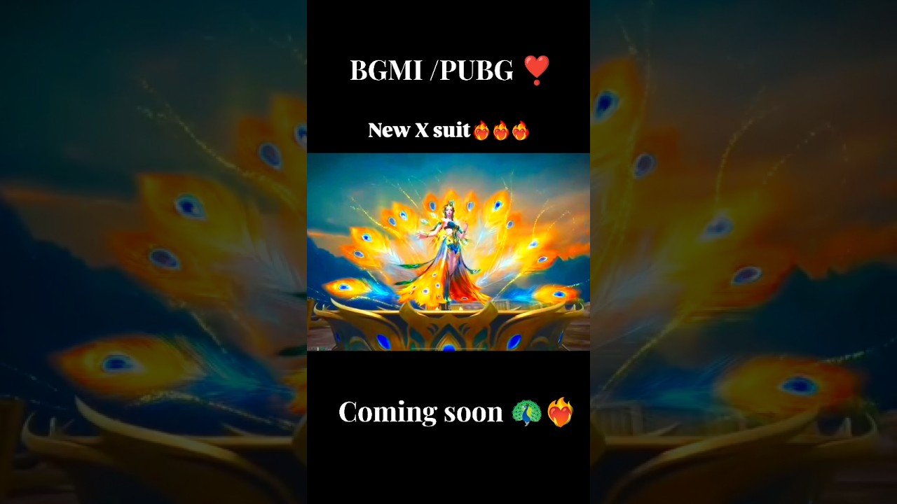 UPCOMING X SUIT IN BGMI PUBG 3.8 🦚❤️ #bgmi#xsuit#pubgmobile#gameforpeace#trending#shorts