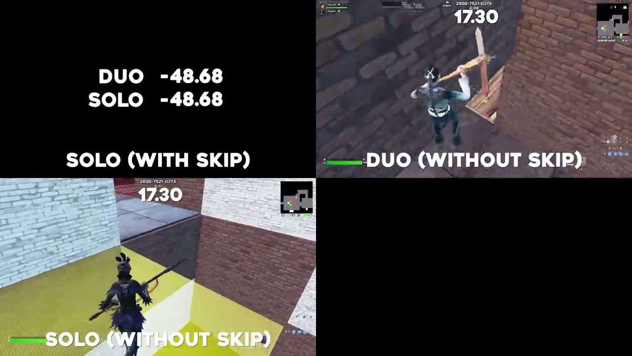 Testchamber3 Cannon Skip Comparaison (Jan. 4 2026)