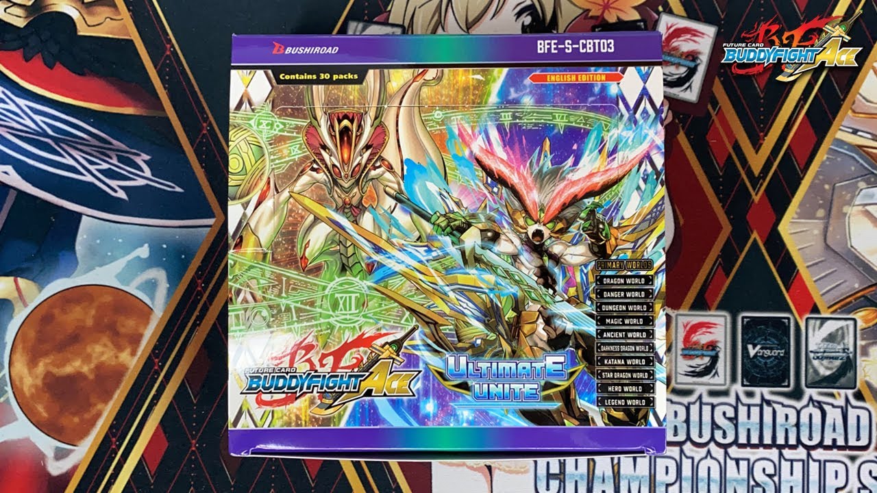 Buddyfight Ace: S-CBT03 Ultimate Unite Box opening!
