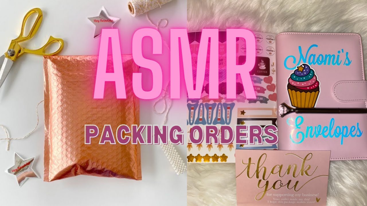 ASMR PACKING ORDERS | No Talking ASMR RELAXING SOUND