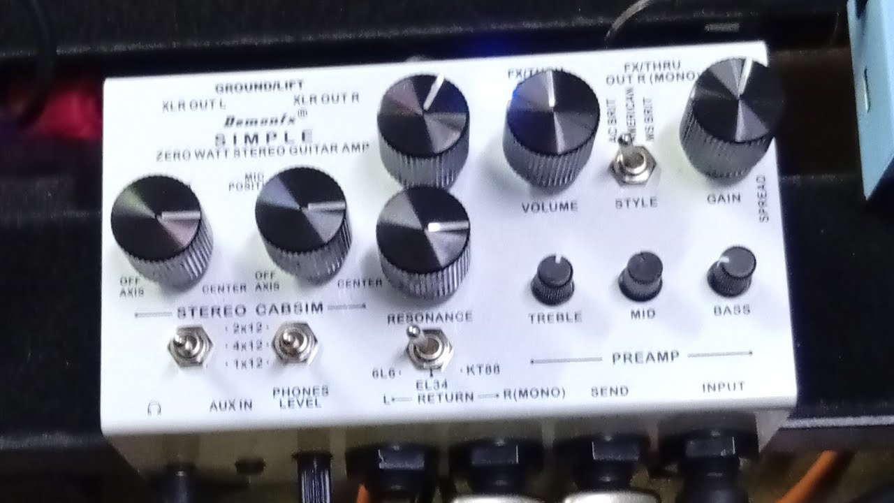 Demon fx simple model analog ampsim sample review ms brit style only