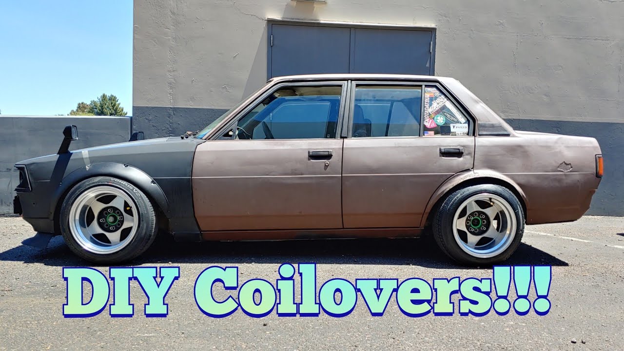AE86 coilovers and brakes on ke70/ae71 Budget DIY