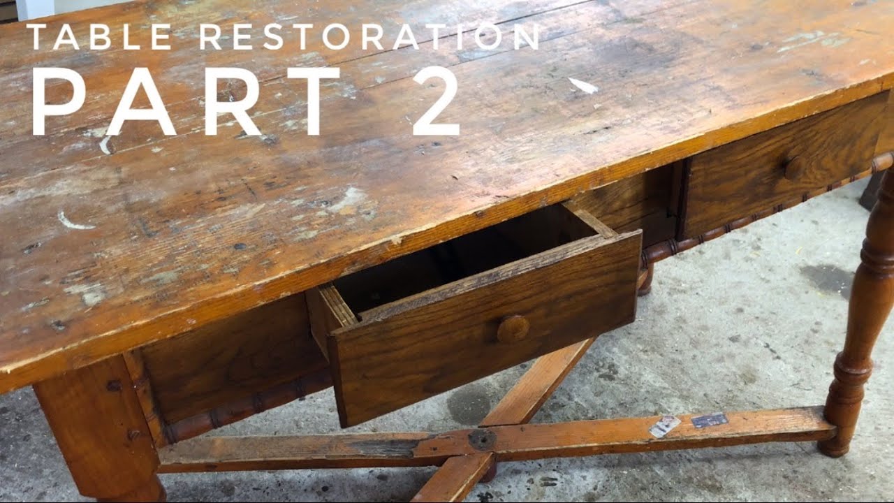 Old Table Restoration. PART 2.