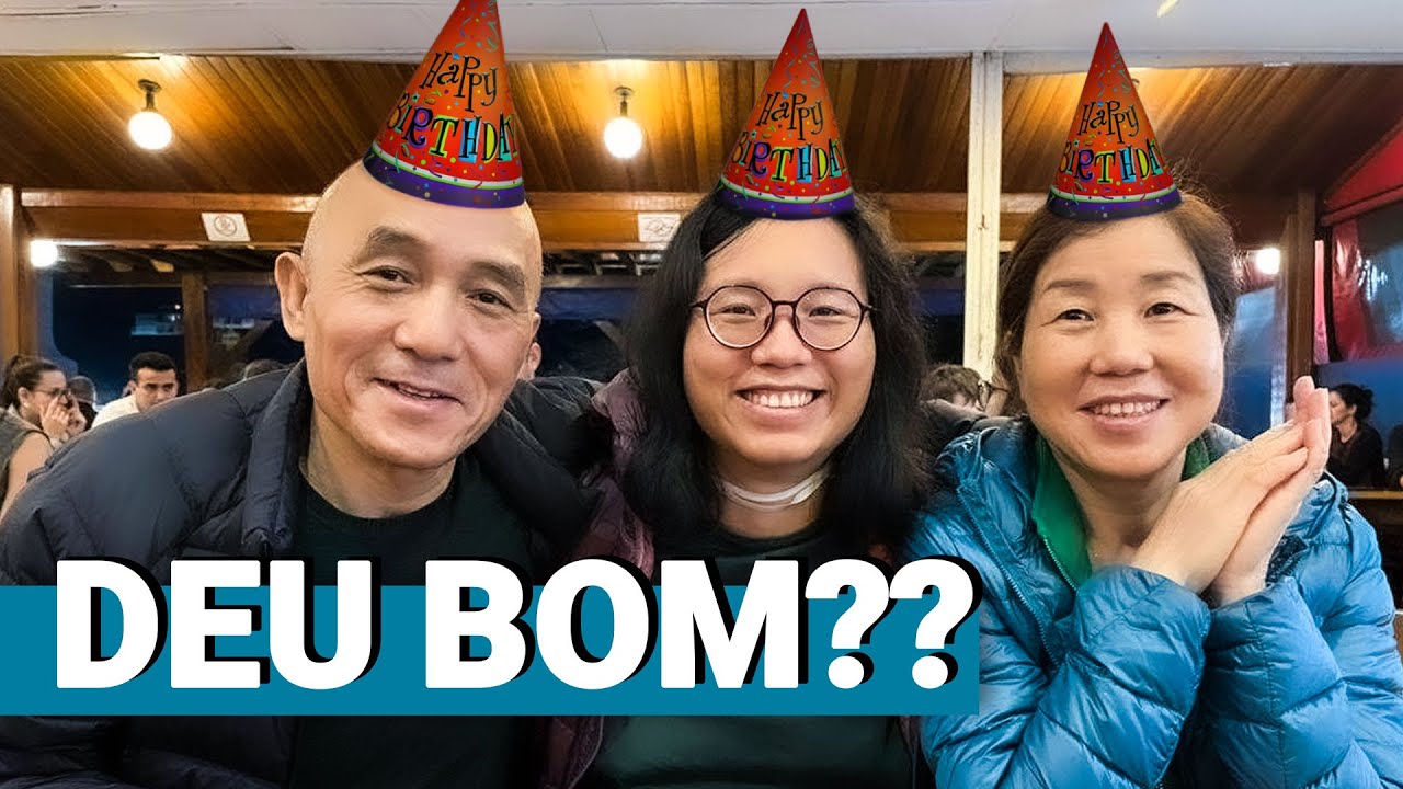 1° Niver com MEUS PAIS CHINESES no Brasil! | Pula Muralha
