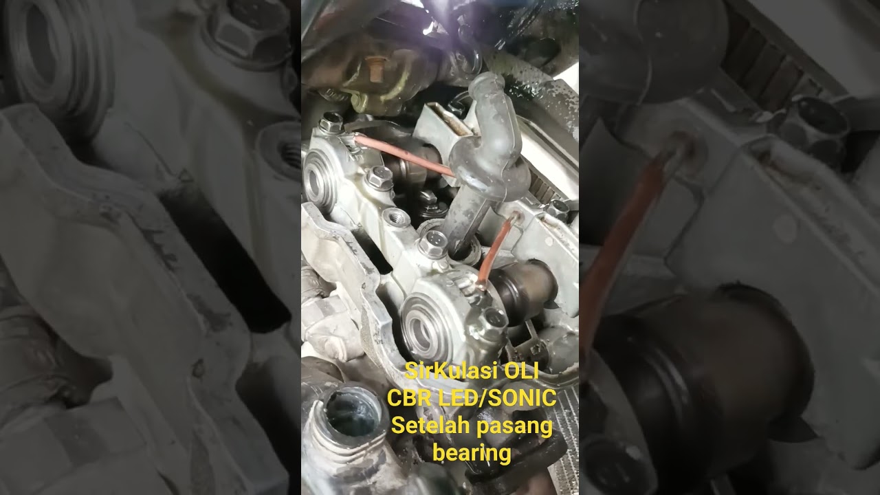 JALUR OLI. NOKEN AS CBR LED/SONIC setelah pasang bearing. #bengkelmotor #motorcycle #honda