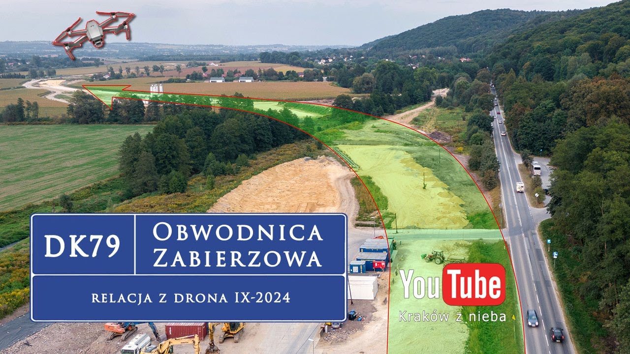 Obwodnica Zabierzowa DK79 - relacja z drona IX-2024