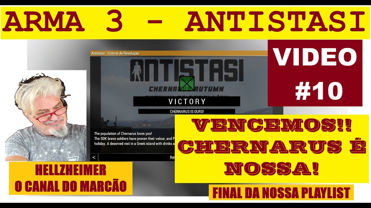 ARMA3 ANTISTASI SOLO - LIBERTAÇÃO DE CHERNARUS #10 - VITÓRIA FINAL CHERNARUS É NOSSA GAMEPLAY PT BR