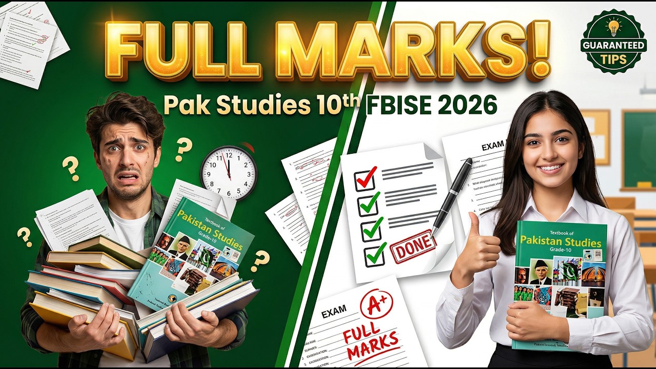 🔥 10th Pak Studies FBISE 2026 | Full Marks Smart Strategy & Exam Preparation Guide