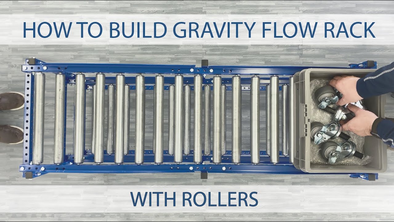How To Build Custom Gravity Flow Rack - Using Rollers