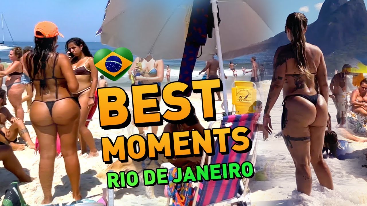 BEACH WALK Best Moments 5, Rio de Janeiro - COPACABANA, IPANEMA, LEBLON [ 4K 60 FPS ]