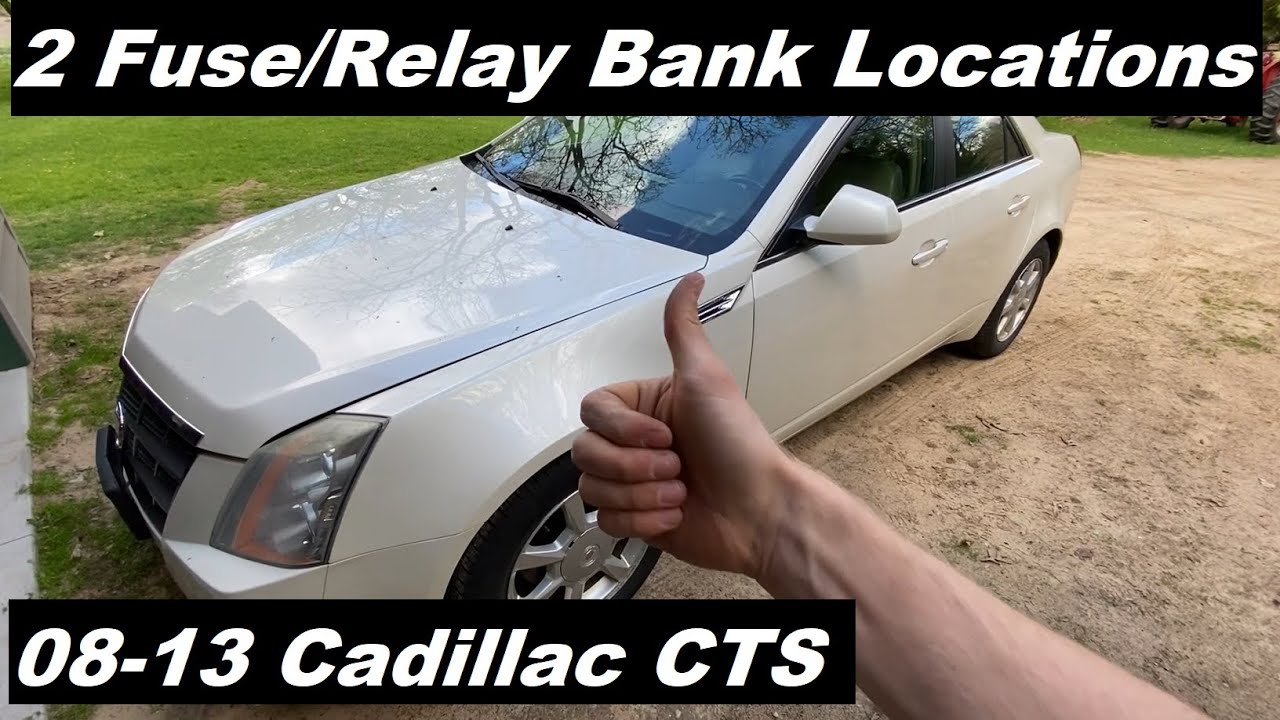 Fuse Relay Location Cadillac CTS 2008 2009 2010 2011 2012 2013 08 09 10 11 12 13