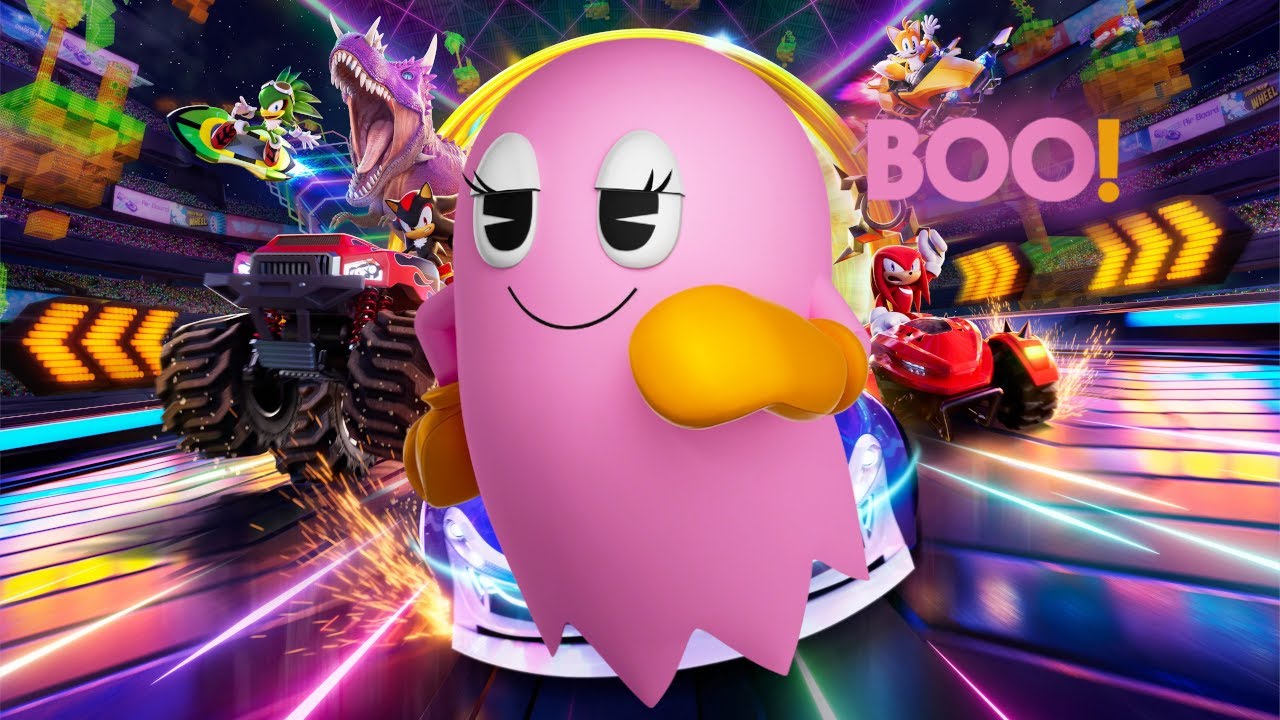 Pinky Frightens The Competition: Sonic Racing CrossWorlds Boom Boom Grand Prix Ghost Gameplay
