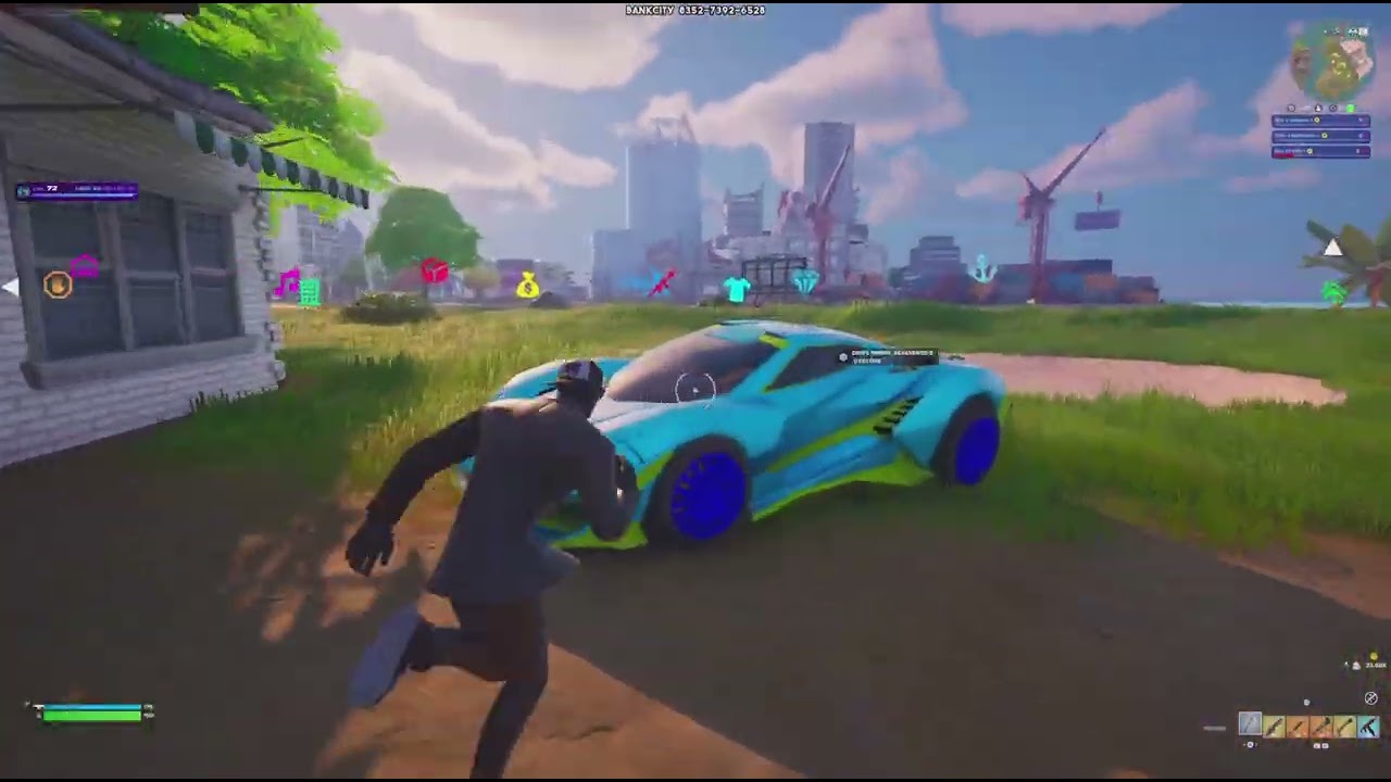 Playing Bank city in Fortnite