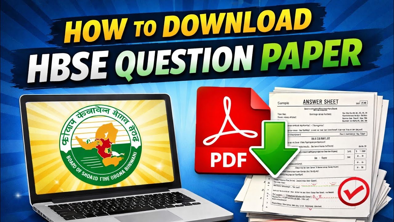 HBSE Previous Year Question Paper Download Kaise Kare | Class 10th & 12th