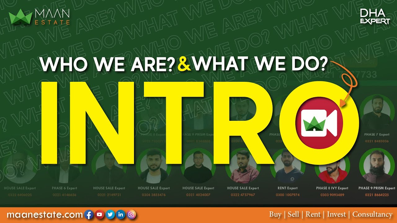 Maan Estate Intro | DHA Experts | Who we are & What we do? #maanestate