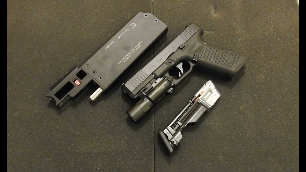 Umarex glock t4e 43 Silencieux Fischer et extension de canon
