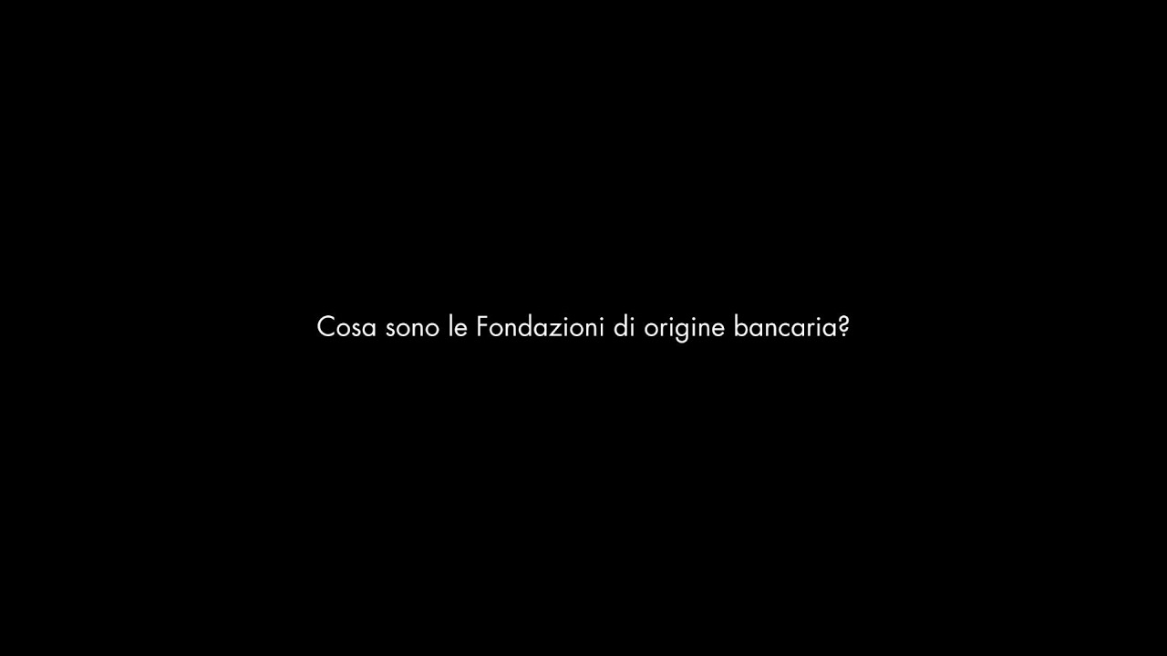 Le Fondazioni in breve