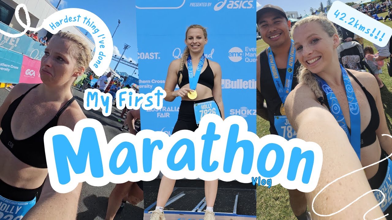 I Ran My First Marathon l Gold Coast Marathon 2024 Vlog @GCMarathon @ASICSGlobal