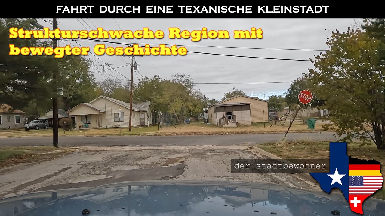 Fahrt: Texanische Kleinstadt in einer strukturschwachen Region