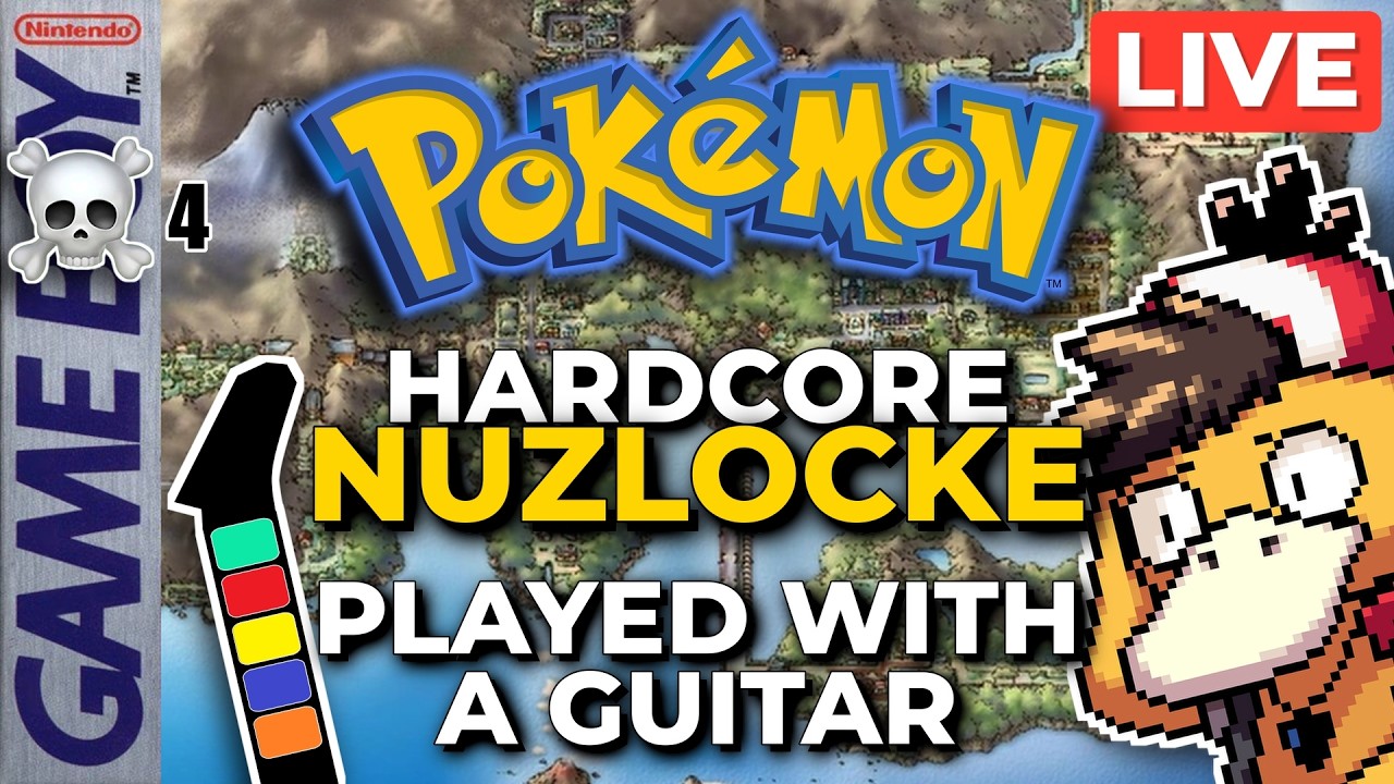 Pokémon Yellow Hardcore Nuzlocke… on a Guitar Controller | Attempt 5 | Pokemon Yellow & Chill |