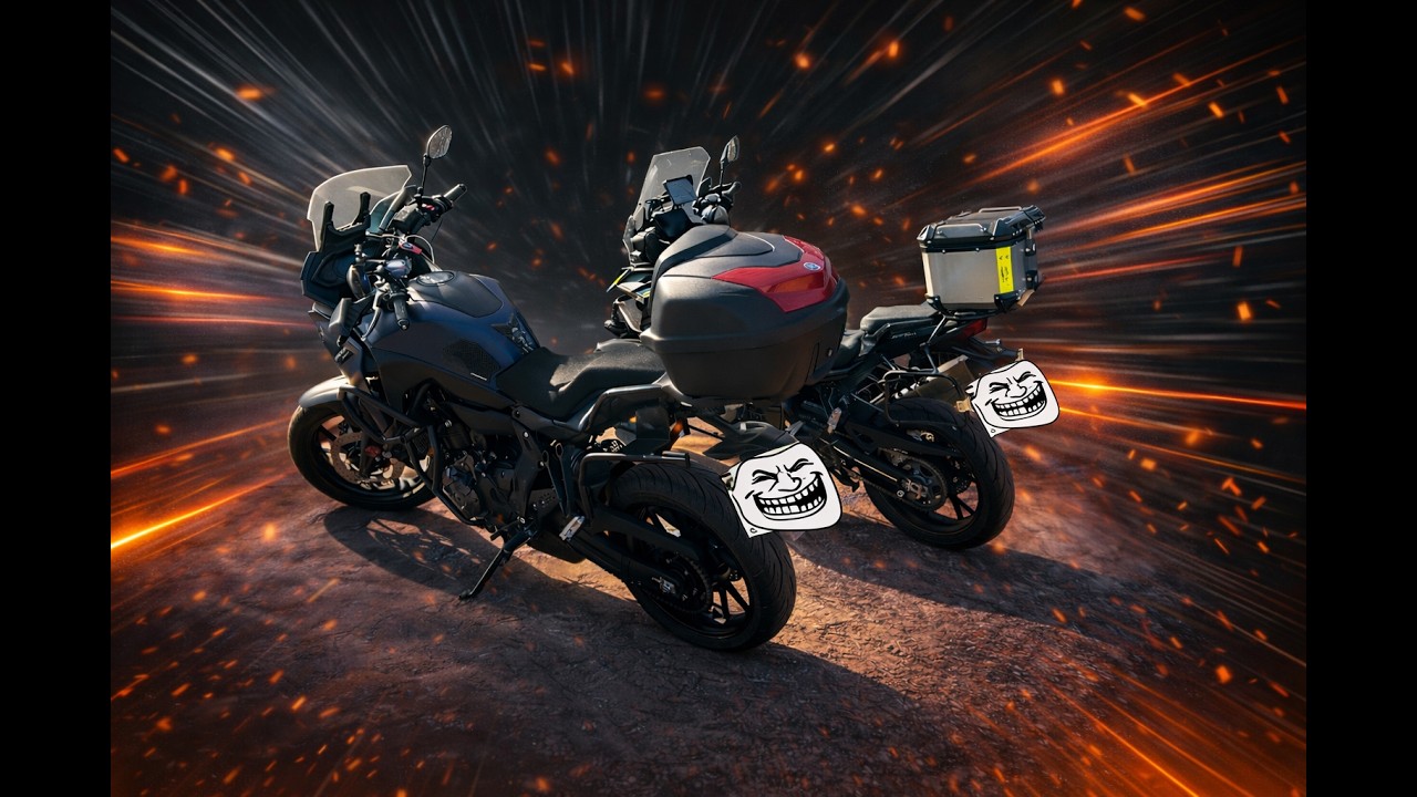 Mototrip Wilkowyje (Jeruzal) oraz zamek w Liwiu . Yamaha Tracer 700 & QjMotor SRT 900s