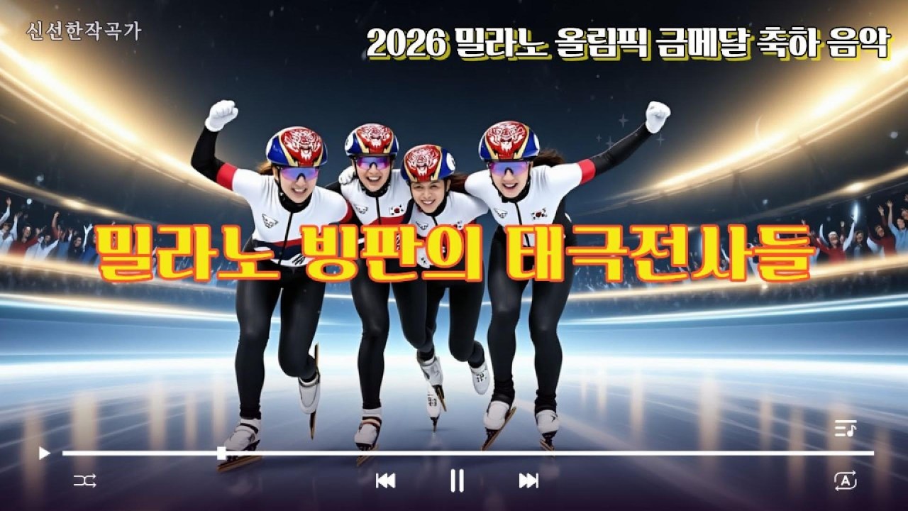[올림픽 금메달 축하곡1] 밀라노 빙판의 태극전사들 #2026밀라노올림픽 #올림픽 #금메달 #olympics #Short track #gold medal
