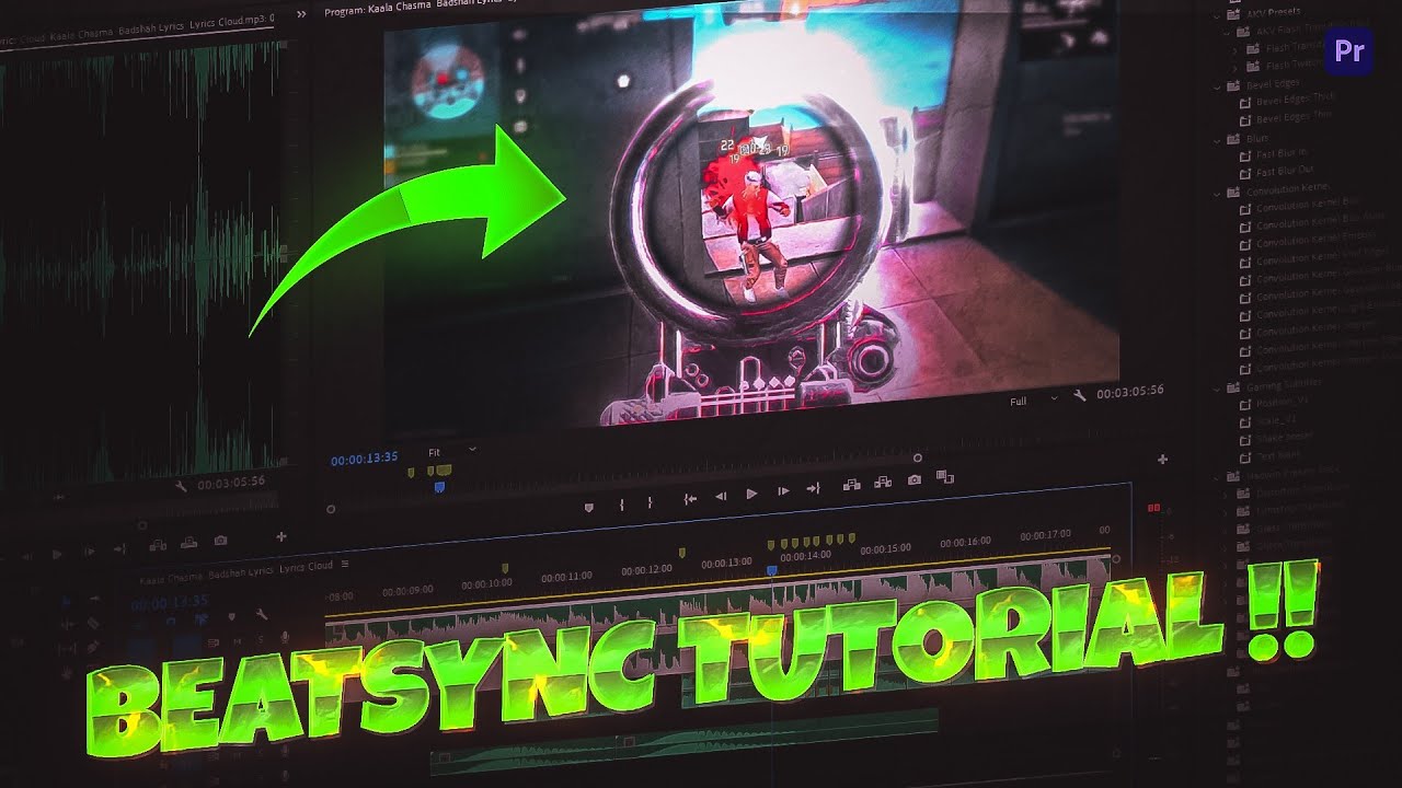 How To Make Beatsync Montage In Premiere Pro | Beatsync Tutorial Free Fire On Pc | Pr Tutorial 1