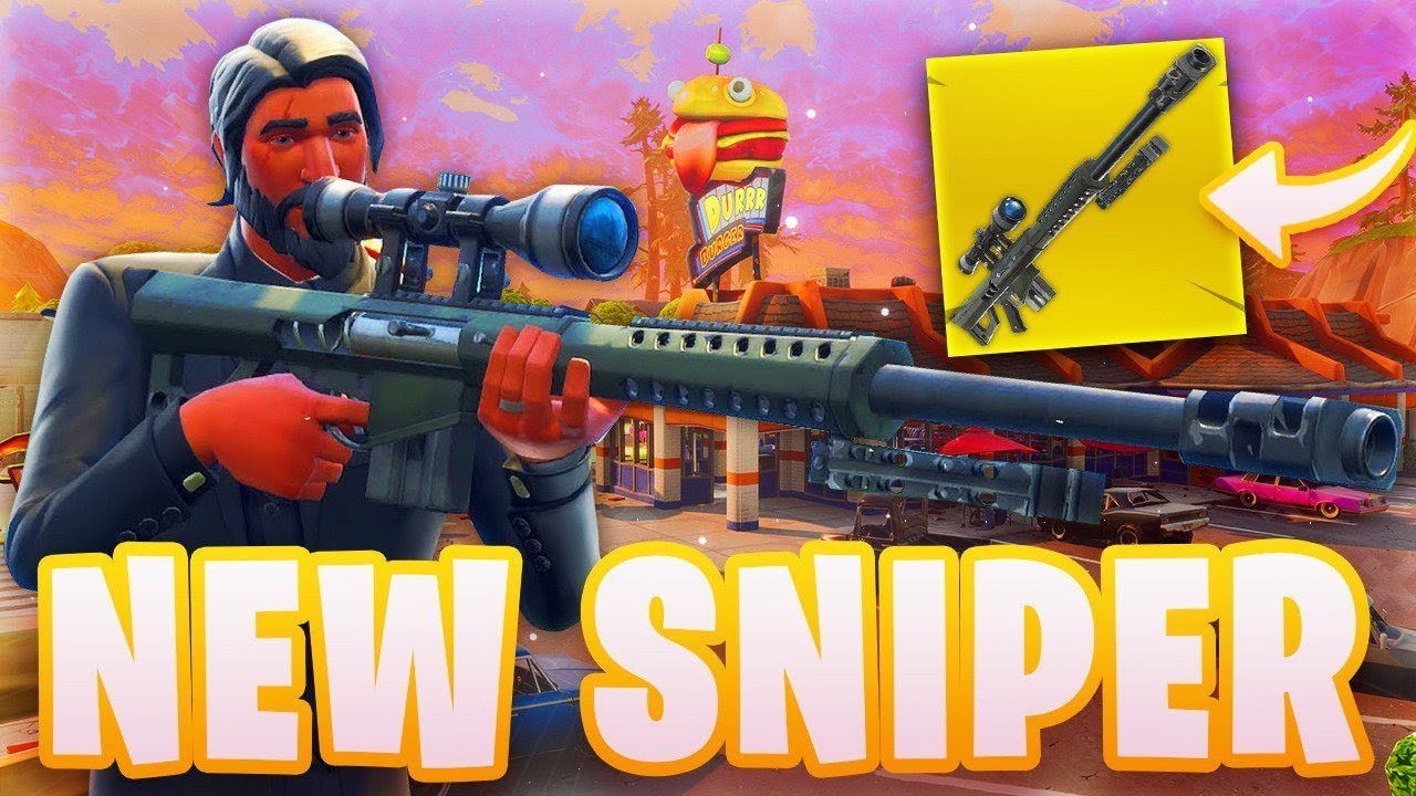 JE FAIS DES TRICKSHOTS AVEC LE NOUVEAU SNIPER !! (FORTNITE BATTLE ROYALE GAMEPLAY)
