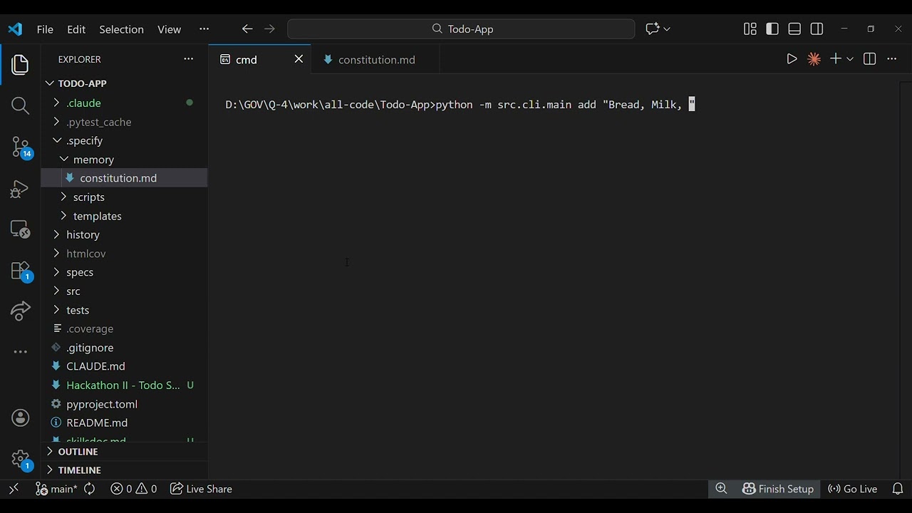 Todo App (console)