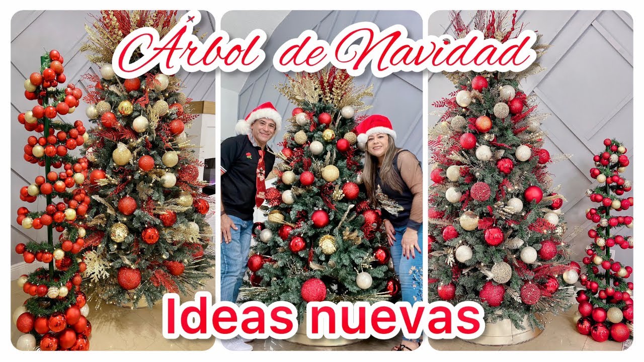 COMO DECORAR TU ÁRBOL DE NAVIDAD TRADICIONAL MODERNO🎄❤️TEMA ÁRBOL SIN PODAR + DIY #arboldenavidad