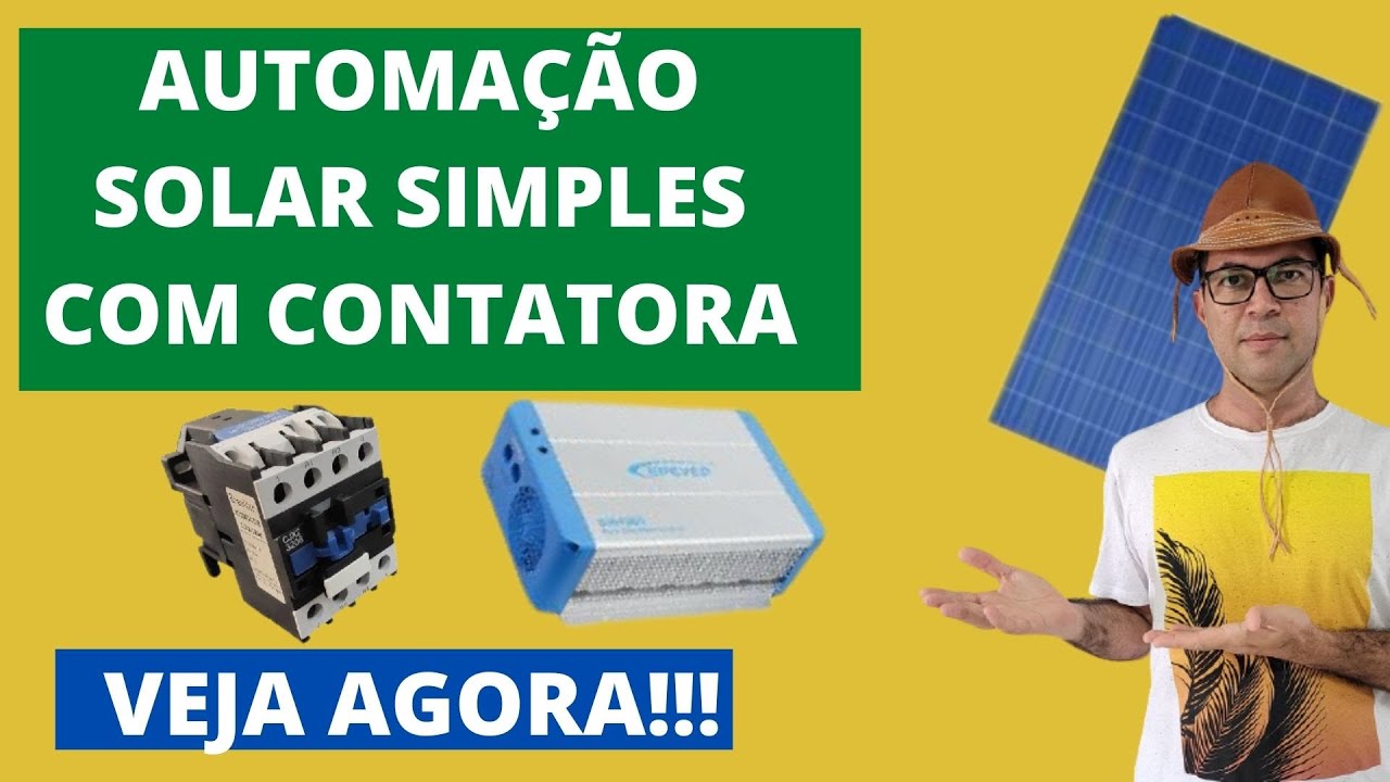 Automação para Energia Solar Off Grid - Básica PARTE 1 - Contatora - TARCISIO SIMONE
