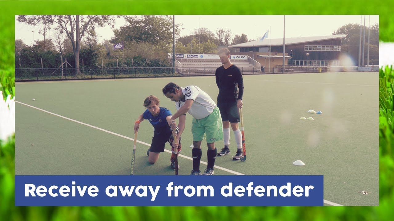 Receive away from defender - Field Hockey Technique | Hockey Heroes TV