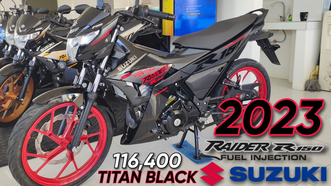 2023 SUZUKI RAIDER 150FI New Color : TITAN BLACK IN 4K HD