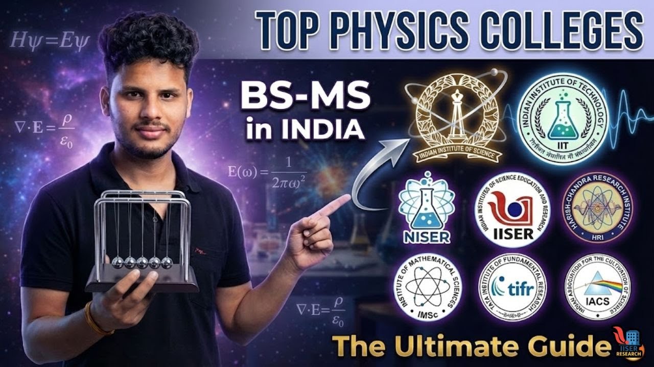 Top Institutes / colleges  for Physics BS-MS in India 🔥 | The Ultimate Guide for Future Physicists