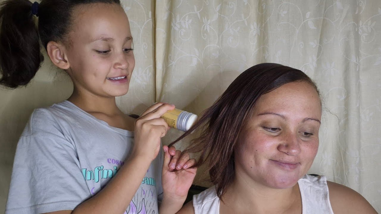 Mom and Skylar Day 🔆 :  I tried out a beautiful glam hairstyle on Mom 💛