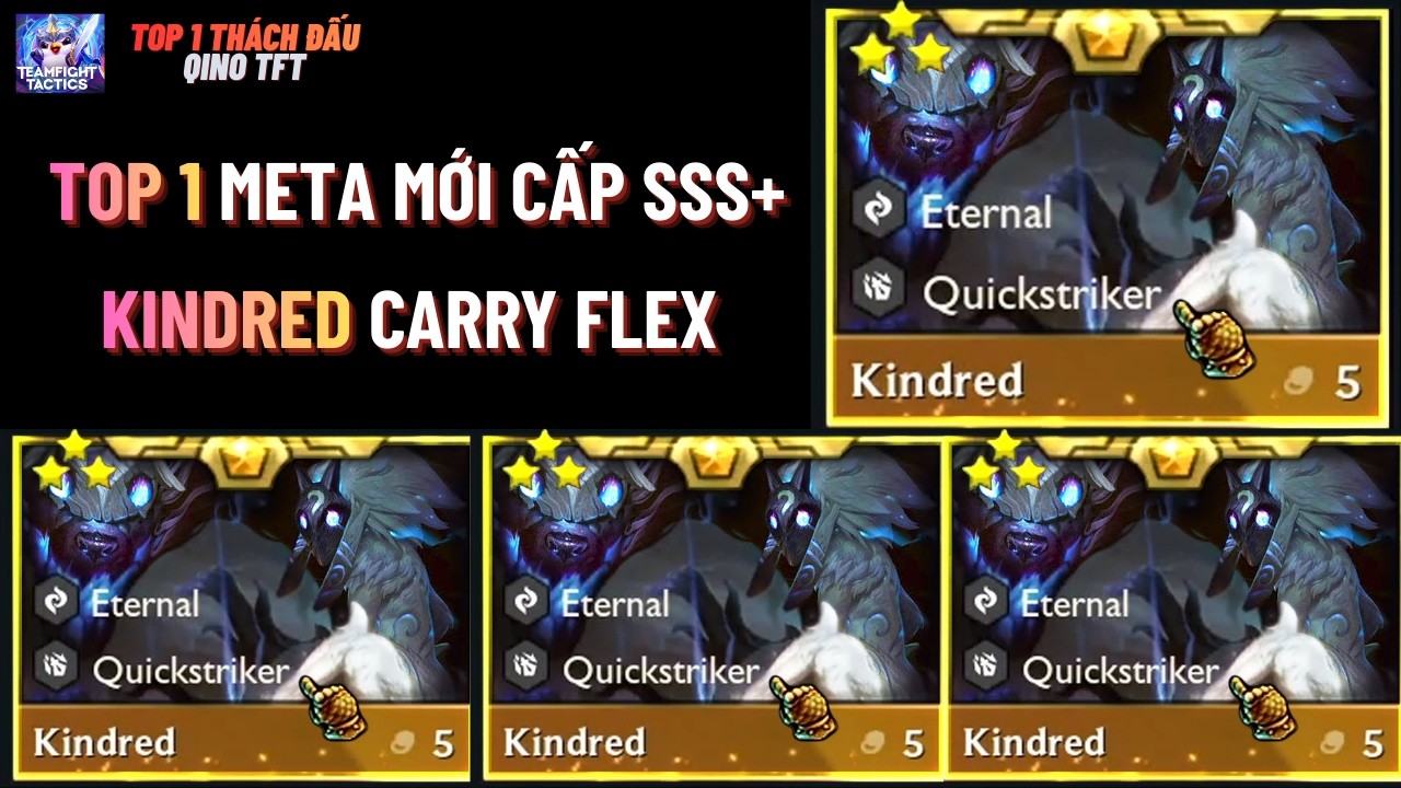 TOP 1 KINDRED CARRY BÀI EXODIA DỄ CHƠI NHẤT ANK THÁCH ĐẤU HIỆN TẠI AUTO LỌT TOP MỌI META ĐTCL MÙA 16