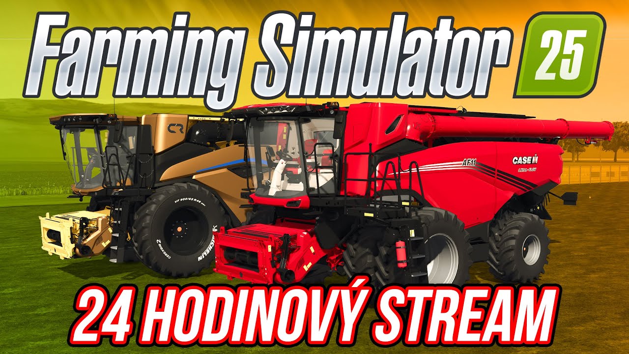 24 HODINOV&Yacute; LIVESTREAM FARMING SIMULATOR 25! (Part 1/3) | 4.1.2025