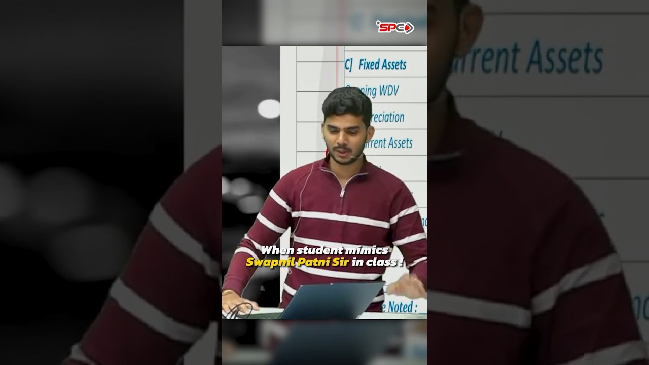 🤣Student ne Class Mein Swapnil Sir ki Mimicry Kar Dali😆| Вы не можете перестать смеяться | SPC Cl...
