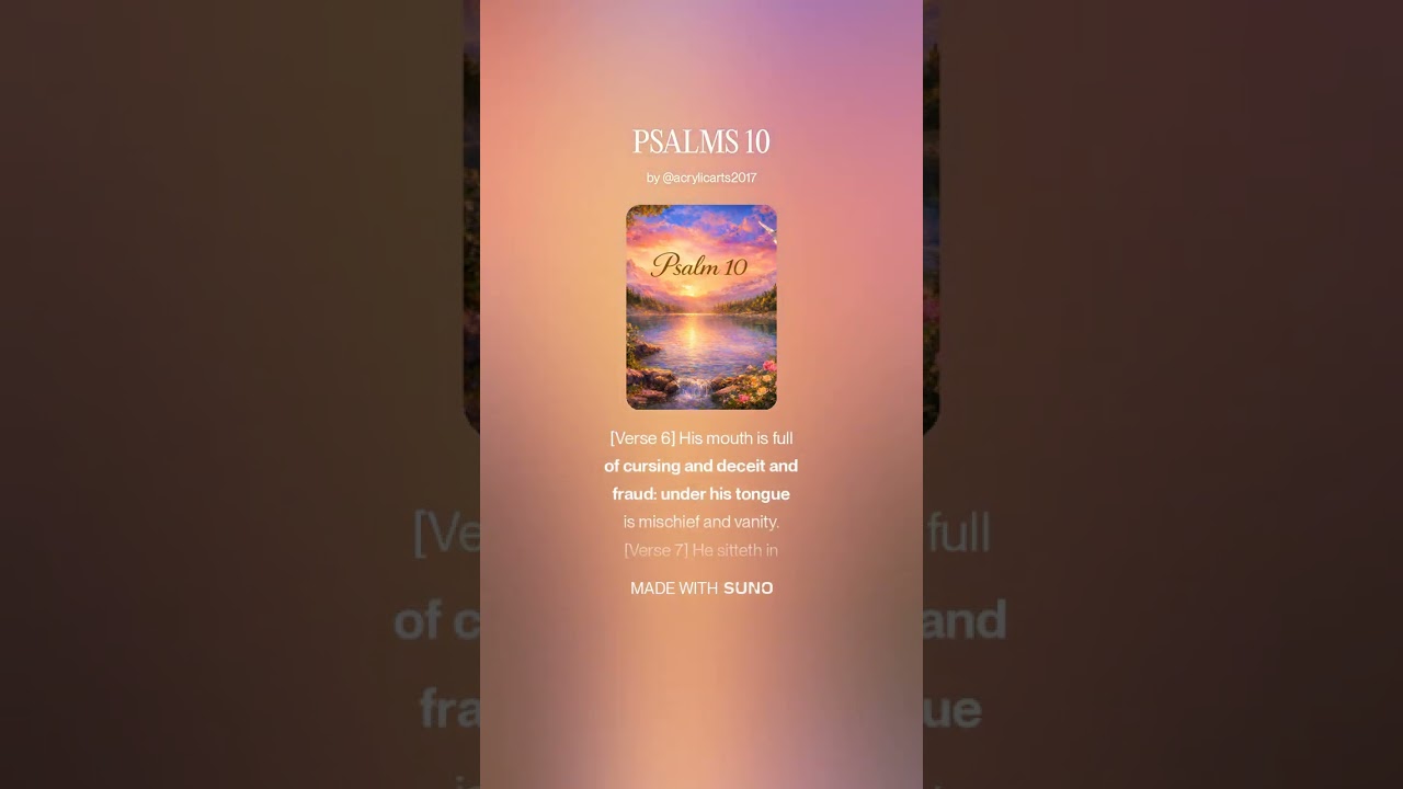PSALMS 10  KJV  INTO SONGS