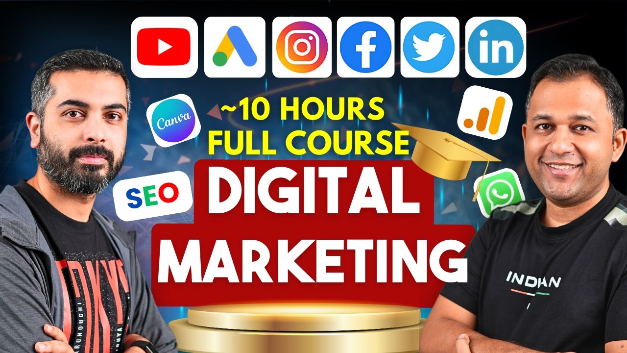 10 Hours Digital Marketing Full Course 2026 - Beginner to Advanced in Hindi