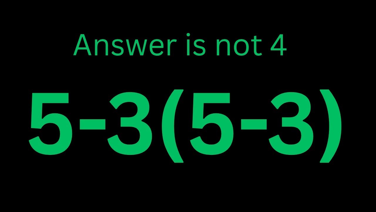 #mathematics ; Try Solving This Tricky Math Expression! 