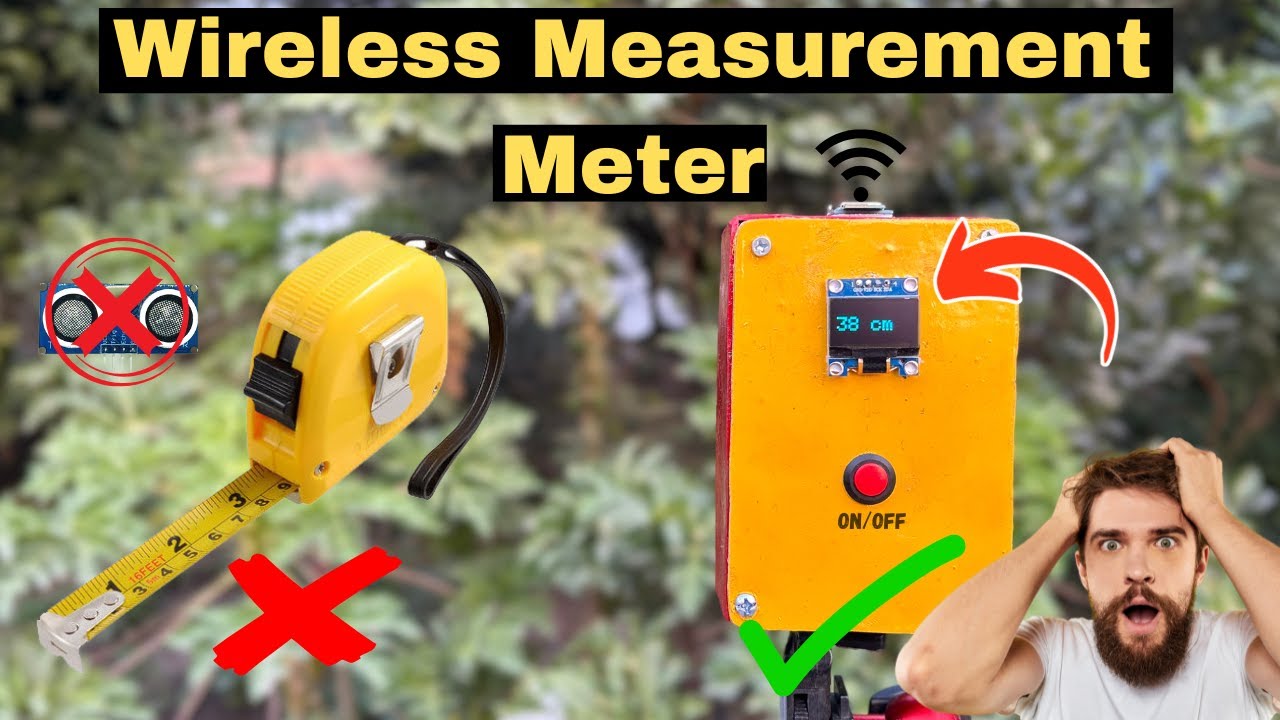 How To Make DIY Wireless Distance Measurement Meter At Home // Accurate & 100M Range.