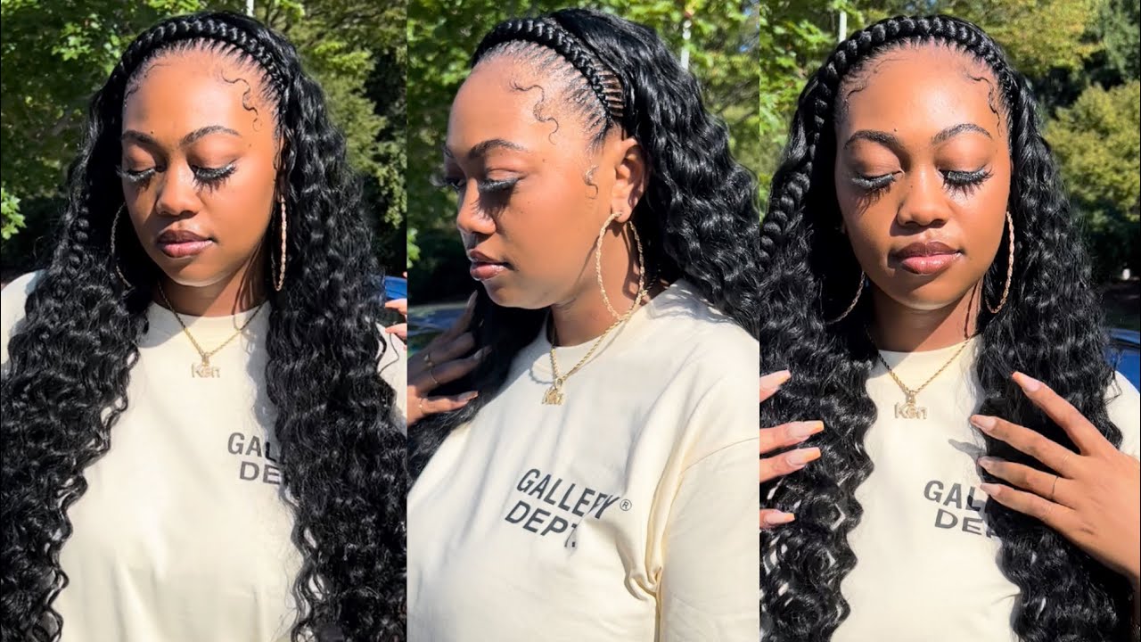 How to do the Pocahontas quick weave tutorial/One braid w/quick weave