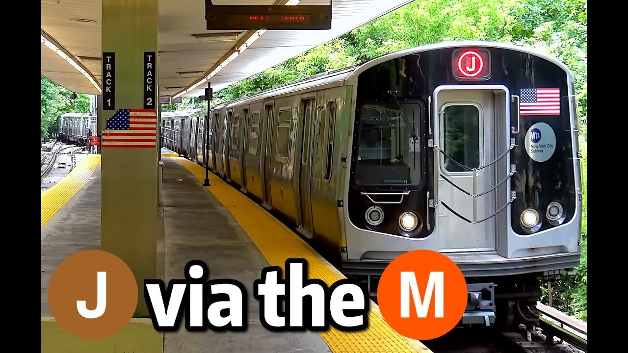 ⁴ᴷ⁶⁰ J Trains Running via the M Line to Metropolitan Avenue