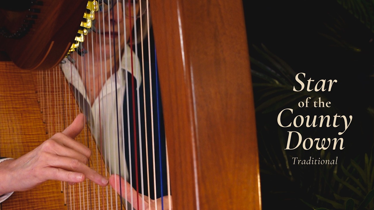 Star of the County Down, Irish tune harp arrangement (Kingsfold)