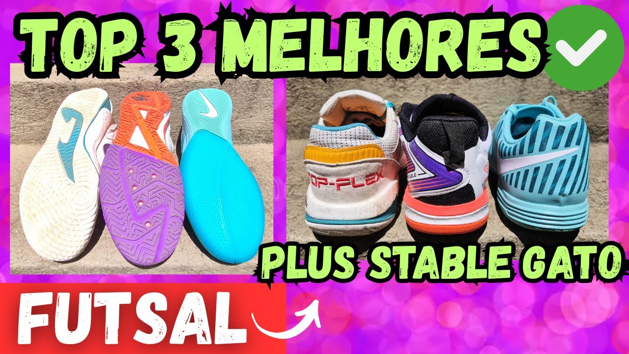 COMPAREI AS MELHORES🔥 CHUTEIRA FUTSAL JOMA TOP FLEX PLUS, NIKE LUNAR GATO 2 E UMBRO PRO 5 STABLE 👀✔