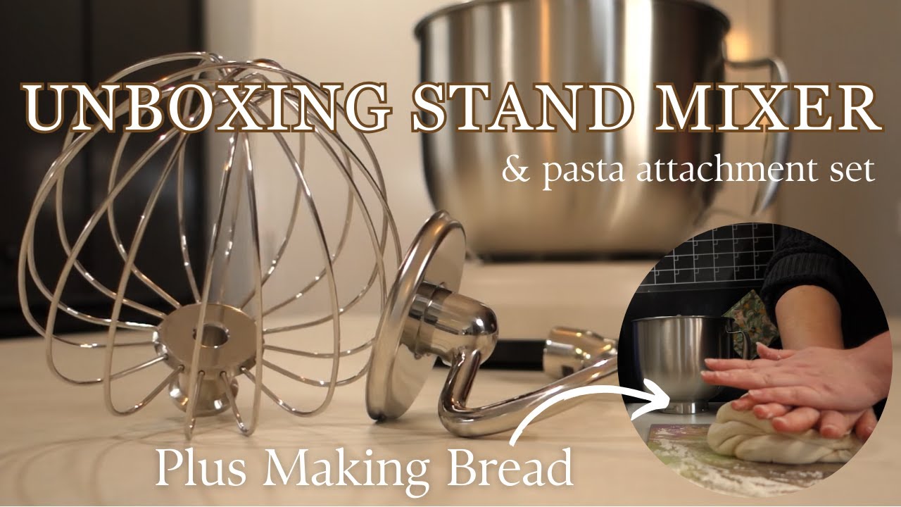 Unboxing Wolstead Palette Stand Mixer and Pasta Attachment Set | Plus Making Bread