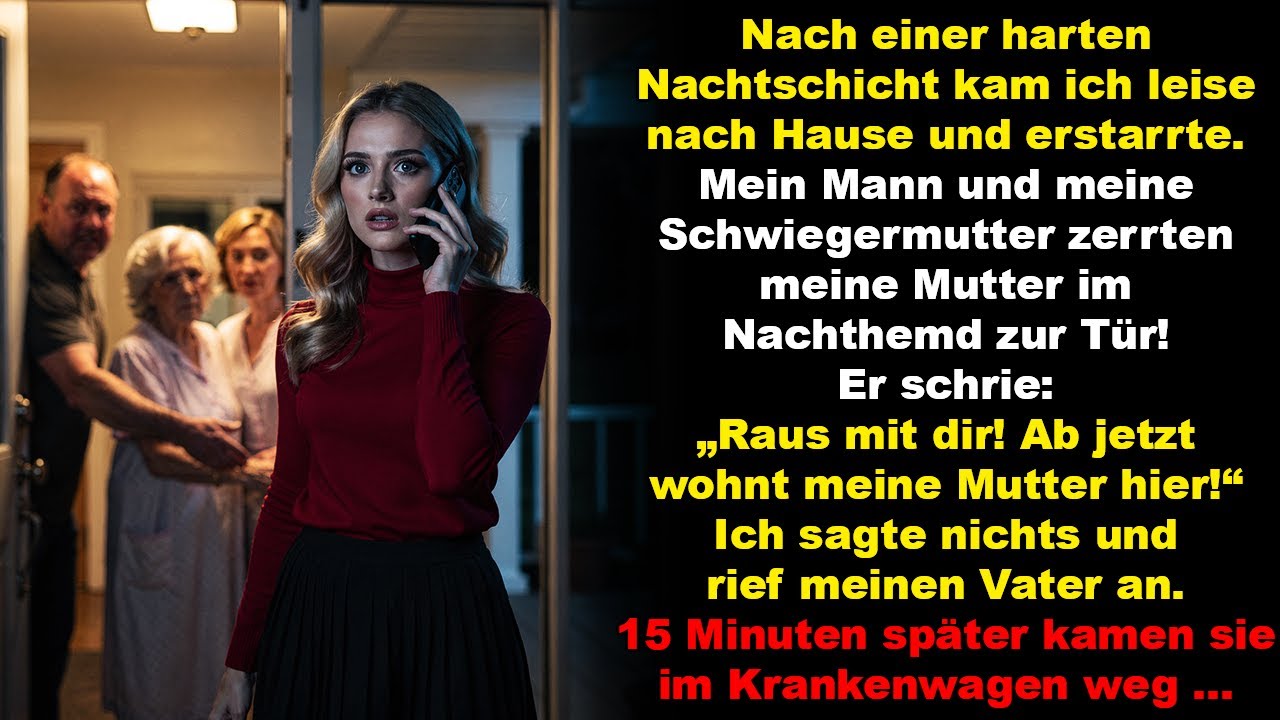 Ich sah, wie sie meine Mutter im Nachthemd zur Tür zerrten. Ich rief meinen Vater an und …