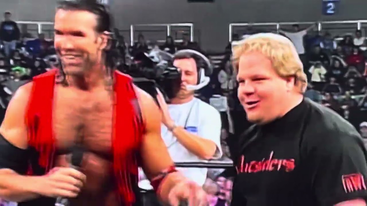 Scott Hall Mid Promo is Interrupted by Louie Spicolli & Golf Clubs Out Comes Larry Zbyszko & it’s on